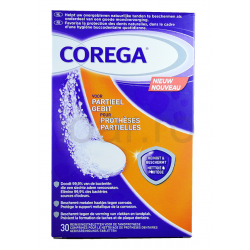 Corega részleges műfogsorhoz és fogszabályzókhoz tisztító tabletta 30db