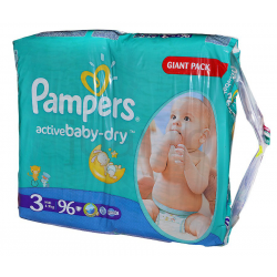 Pampers Active Baby 3 Midi 4-9kg 96db